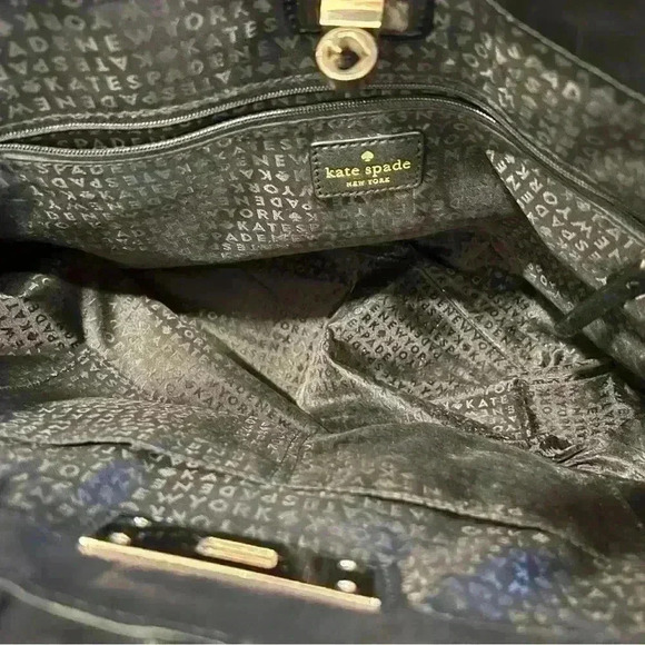 Kate Spade New York Elaina Danbury Street Black Leather Shoulder Bag - Picture 2 of 4